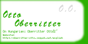 otto oberritter business card